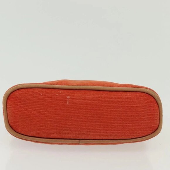 HERMES Bolide Pouch PM Pouch Canvas Orange Silver Auth ti3344 - Picture 6 of 16